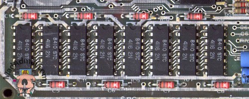 ZX Spectrum alsó 16k RAM chipek