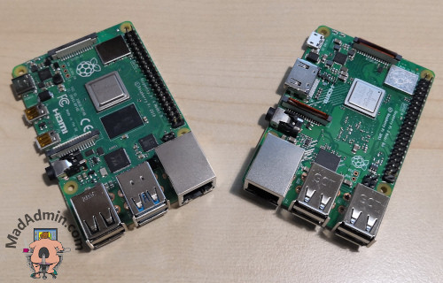 Raspberry Pi 4B és Raspberry Pi 3B+